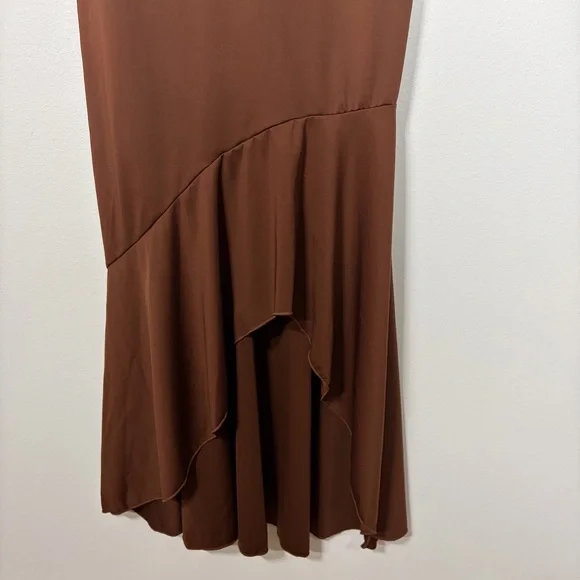 Brown Corset Evening Gown with Built-In Shapewear and Bra (Wedding Guest, Prom) - Picture 9 of 10